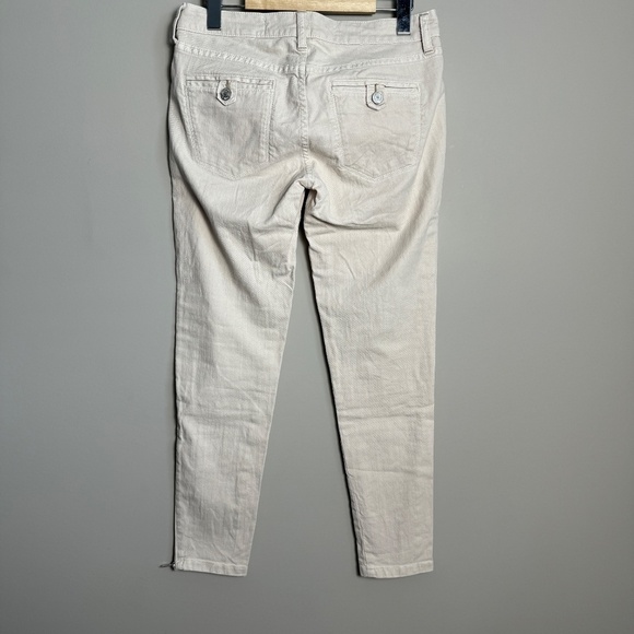 Daughters of the Liberation Women's Light Beige Moto Pants Size 26 Ankle Zipper - Picture 5 of 14